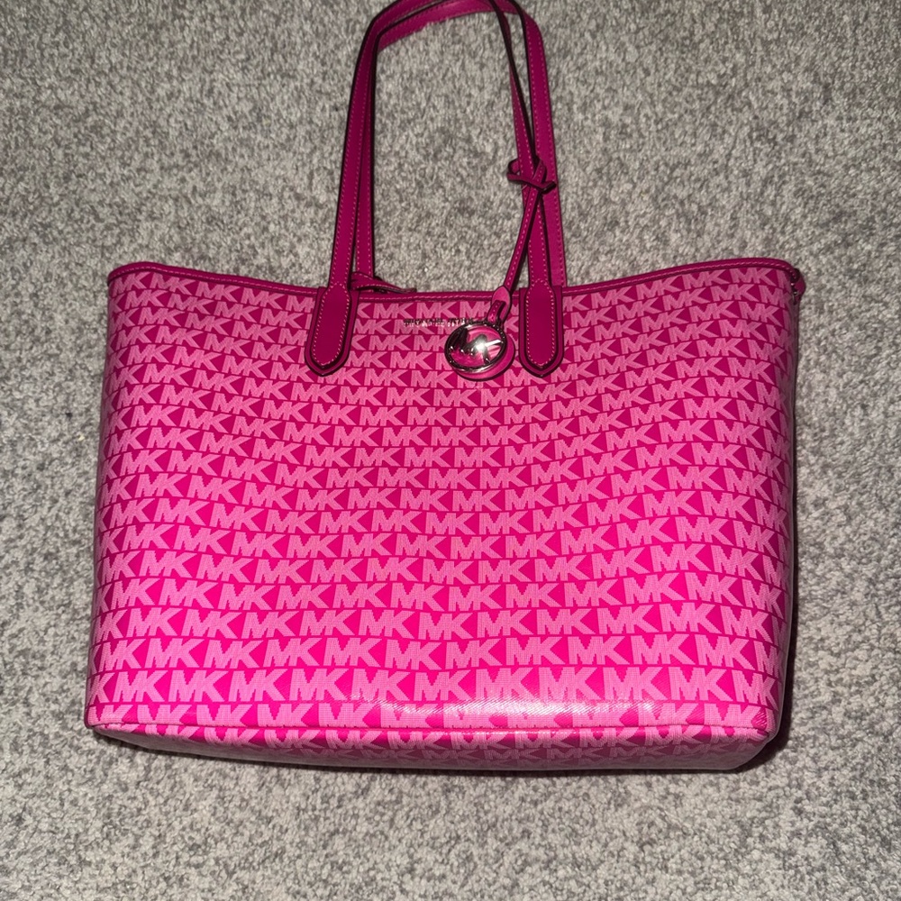 Michael Kors Vibrant Pink Logo Tote